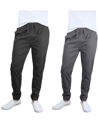 Galaxy By Harvic Basic Stretch Twill sweatpants - Multicolor
