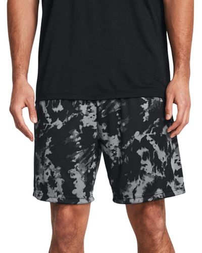 Under Armour Ua Tech Loose-fit Camouflage 10" Performance Shorts - Black
