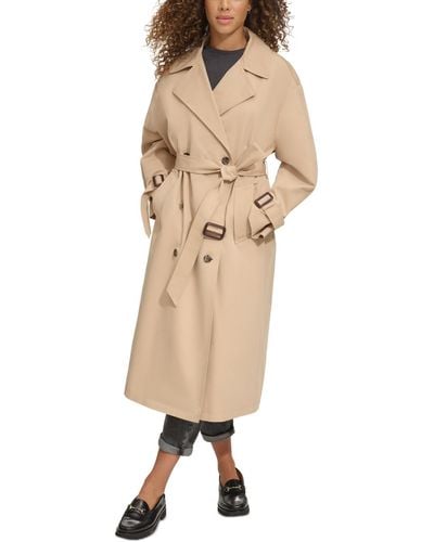 Levi's Belted Long Trench Coat - Natural