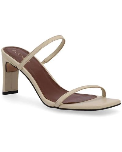 Alohas Cannes Leather Sandals - Brown