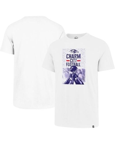 '47 Baltimore Ravens Charm City Football T-shirt - White
