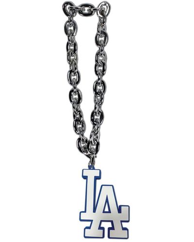 Mojo And Los Angeles Dodgers Fan Chain - White