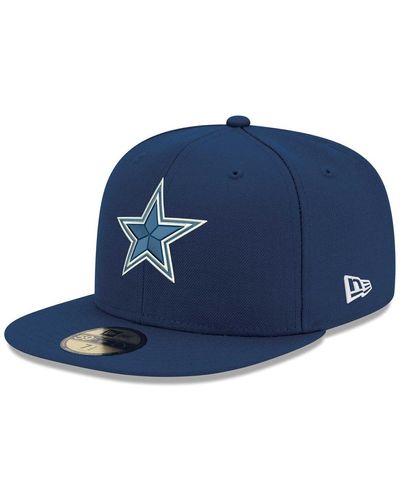 KTZ Dallas Cowboys Logo 59fifty Fitted Hat - Blue