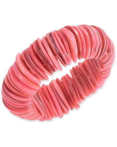 Style & Co. Rivershell Statement Stretch Bracelet - Pink