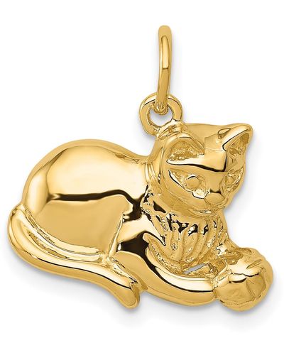 Macy's Cat Charm - Metallic