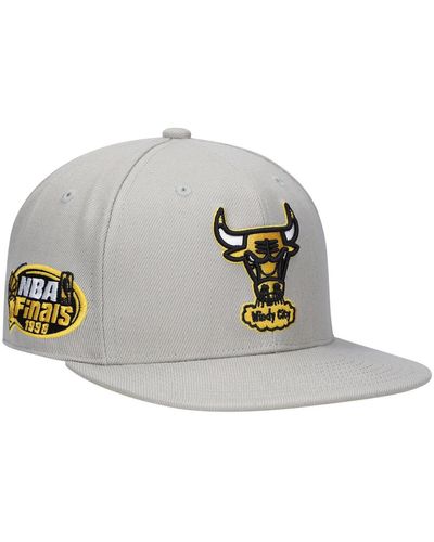 Mitchell & Ness Chicago Bulls Hardwood Classics 1998 Nba Finals Sunny Fitted Hat - Gray