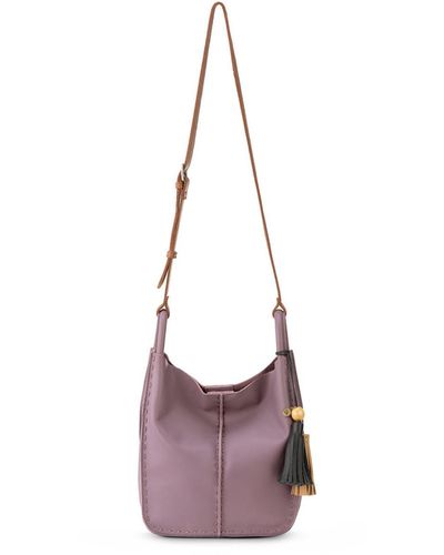 The Sak Los Feliz Leather Crossbody Bag - Purple