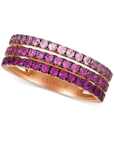 Le Vian Strawberry Layer Cake Ombre Three Row Ring (1 Ct. T.w. - Red