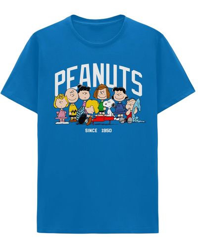 Hybrid Peanuts Short Sleeve T-shirt - Blue