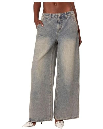 Edikted Super baggy Wide Leg Jeans - Gray
