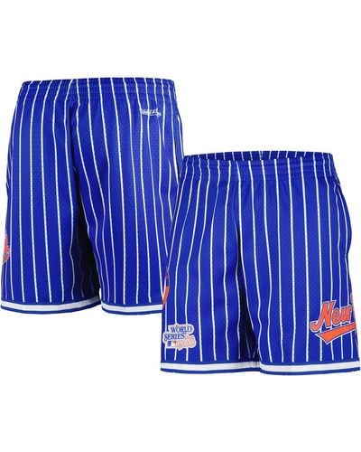 Mitchell & Ness New York Mets Cooperstown Collection City Collection Mesh Shorts - Blue