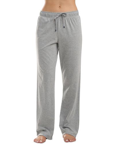Tommy Hilfiger Knit Drawstring-waist Pajama Pants - Gray