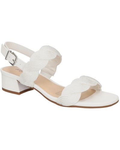 Easy Street Charee Heeled Sandals - White