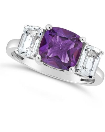 Macy's Gemstone And White Topaz (1-3/8 Ct. T.w - Purple