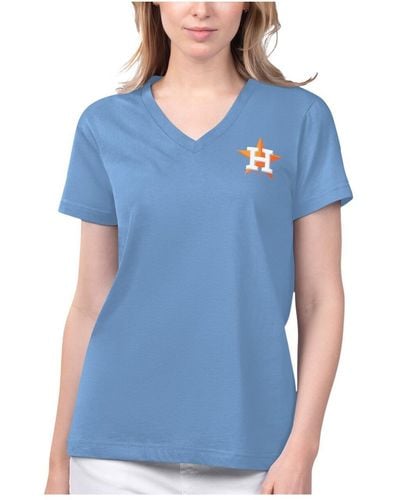 Margaritaville Houston Astros Game Time V-neck T-shirt - Blue