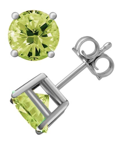 Essentials And Now This Glass Stone Stud Earrings - Green