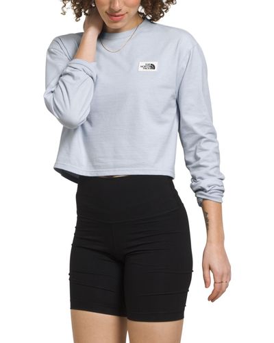 The North Face Heritage Patch Long-sleeve Logo T-shirt - Gray
