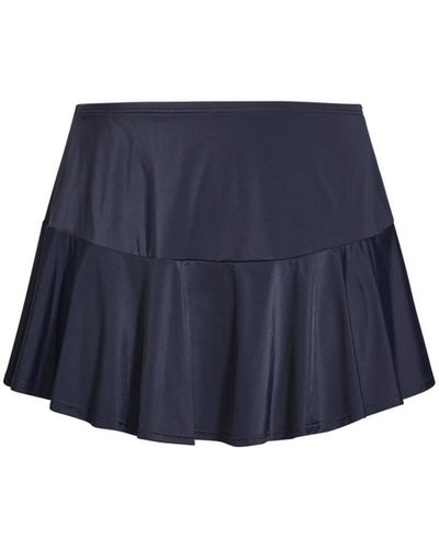 Avenue Plus Size Swim Skirt - Blue