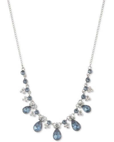 Givenchy Pear-shape Crystal Statement Necklace - Metallic