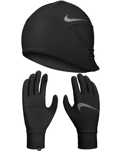 Nike Essential Hat & Glove Set - Black