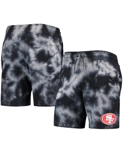 KTZ San Francisco 49ers Tie-dye Shorts - Black