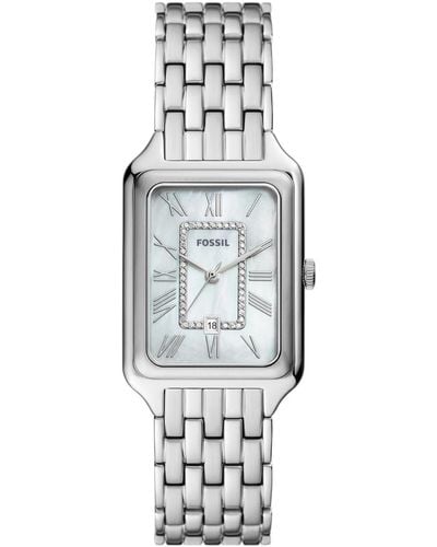 Fossil Raquel Three-hand Date Stainless Steel Watch - Gray