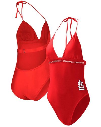 G-III 4Her by Carl Banks St. Louis Cardinals Full Count One-piece Swimsuit - Red
