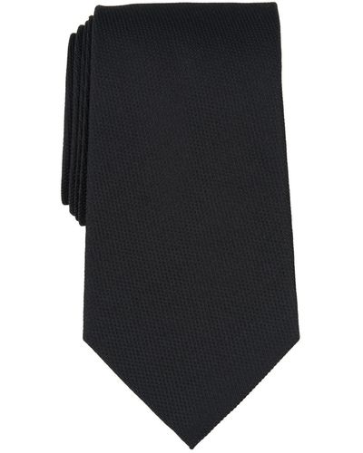 Brooks Brothers B By Textured Solid Silk Tie - Black
