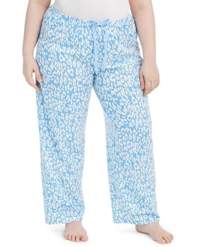 Hue ® Plus Size Temp Tech Animal-print Pajama Pants - Blue