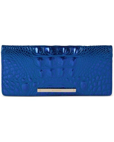 Brahmin Ady Melbourne Leather Wallet - Blue