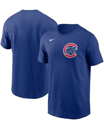 Nike Chicago Cubs Fuse Wordmark T-shirt - Blue