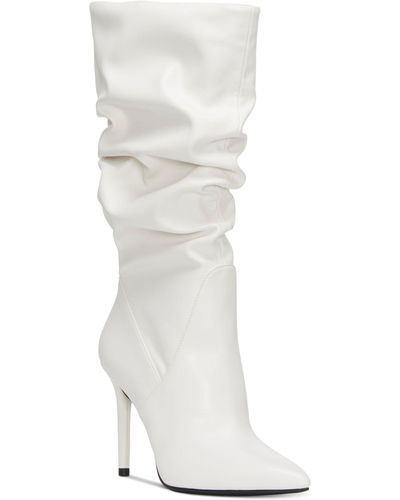 Jessica Simpson Lyndy Slouch Boots - White