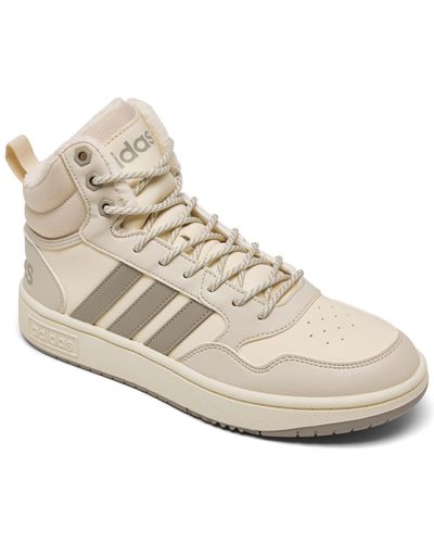 adidas Essentials Hoops 3.0 Mid Winterized Sneakerboots From Finish Line - Natural