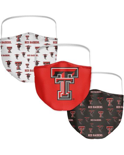 Fanatics Texas Tech Red Raiders All Over Logo Face Covering 3-pack