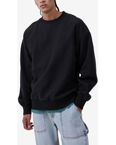 Cotton On Oversized Fleece Sweater - Blue