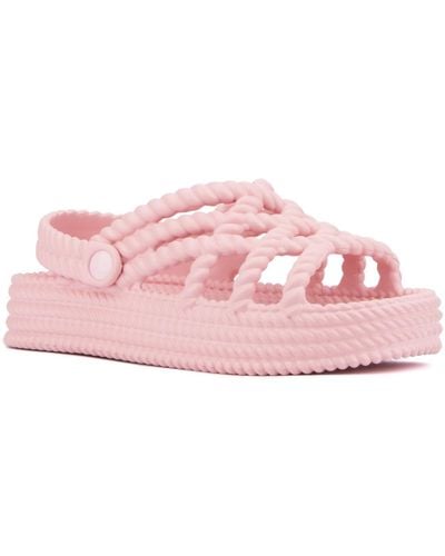 Olivia Miller Jazzy Platform Sandal - Pink