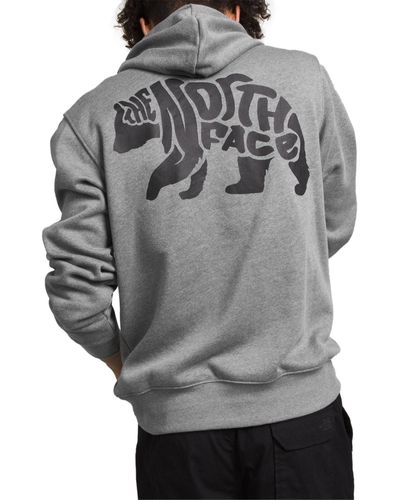 The North Face Tnf Bear Pullover Hoodie - Gray