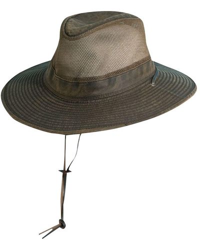 Stetson Men's Dorfman Pacific Plaid Hat Green Size Large