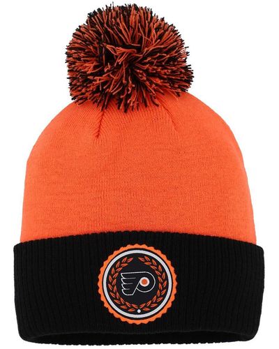 adidas Philadelphia Flyers Laurel Cuffed Knit Hat - Orange