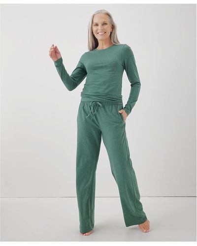 Pact Cotton Cool Stretch Lounge Pant - Green