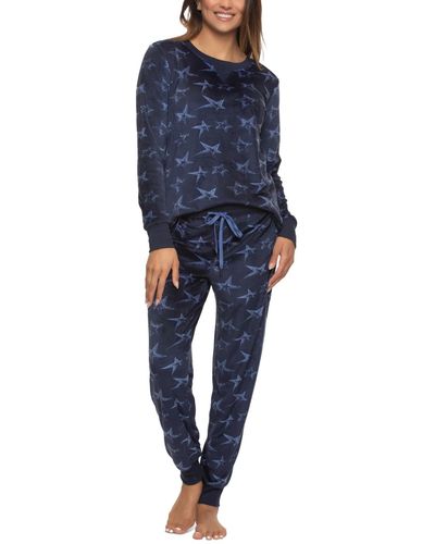 Felina Ultra-soft Microfleece Pajama Set - Blue