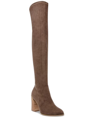 DV by Dolce Vita Gollie Block Heel Over-the-knee Boots - Brown