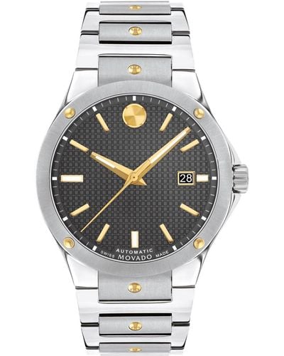 Movado Swiss Automatic Sports Edition Stainless Steel & Gold Pvd Bracelet Watch 41mm - Metallic