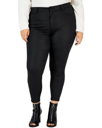 Celebrity pink black store coated skinny jeans