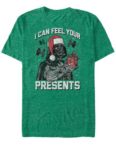 Fifth Sun Star Wars Present Danger Short Sleeve T-shirt - Green