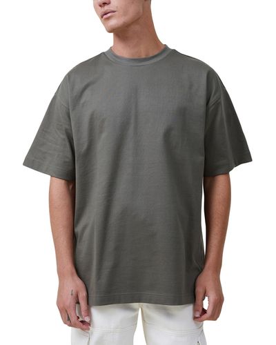 Cotton On Heavy Weight Crew Neck T-shirt - Gray