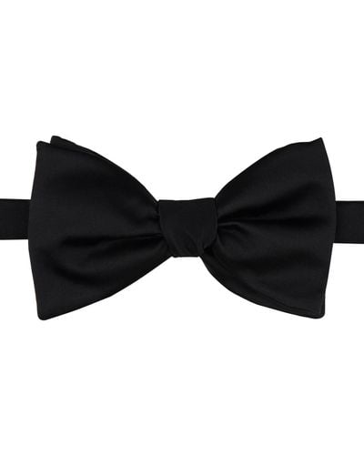 Alfani Oversized Satin Solid Bow Tie - Black