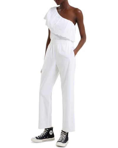 French Connection Alania Pull-on Relaxed Pants - White