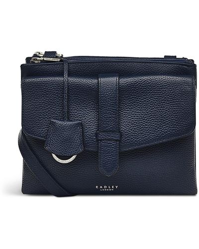 Radley Foresters Drive Small Zip Top Crossbody Bag - Blue