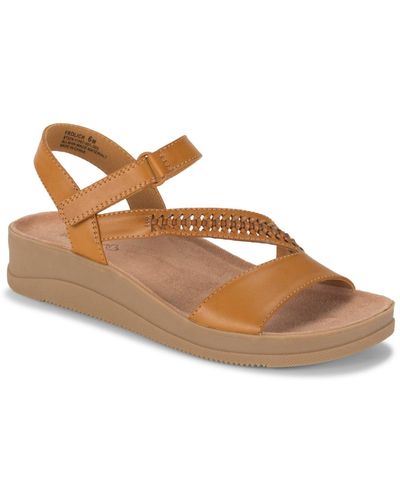BareTraps Frolick Asymmetrical Wedge Sandals - Brown